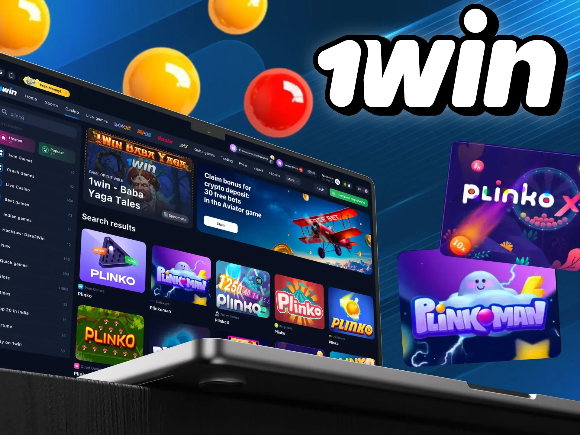 हमने आपके लिए 1win ऑनलाइन कैसीनो में सबसे लोकप्रिय प्लिंको गेम का चयन किया है।
