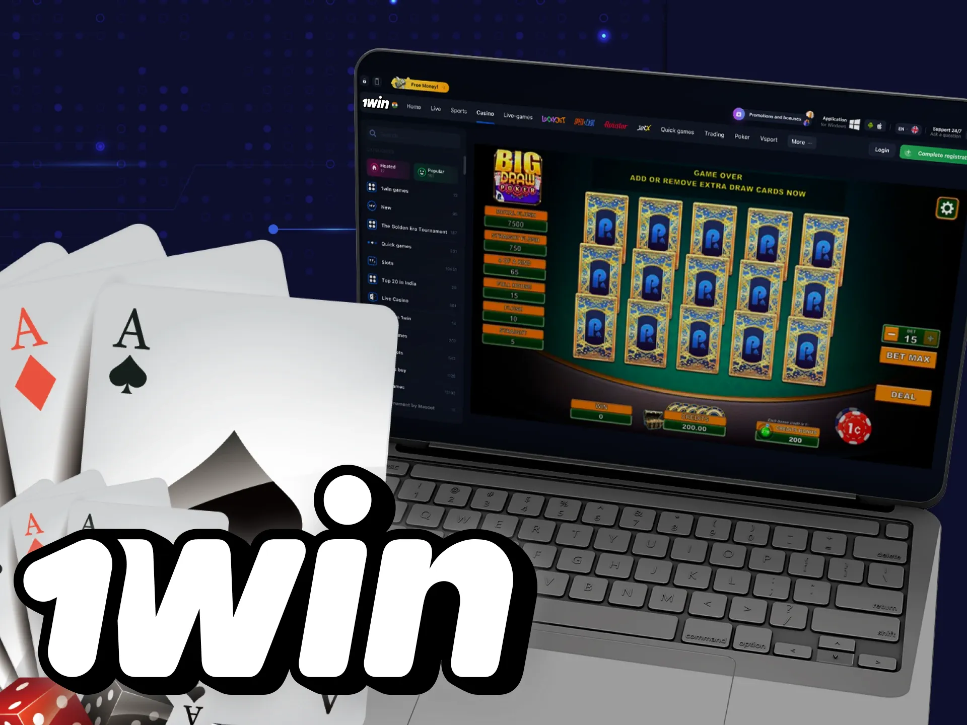 पोकर का ड्रा संस्करण 1विन कैसीनो में खेलने का एक शानदार तरीका है।