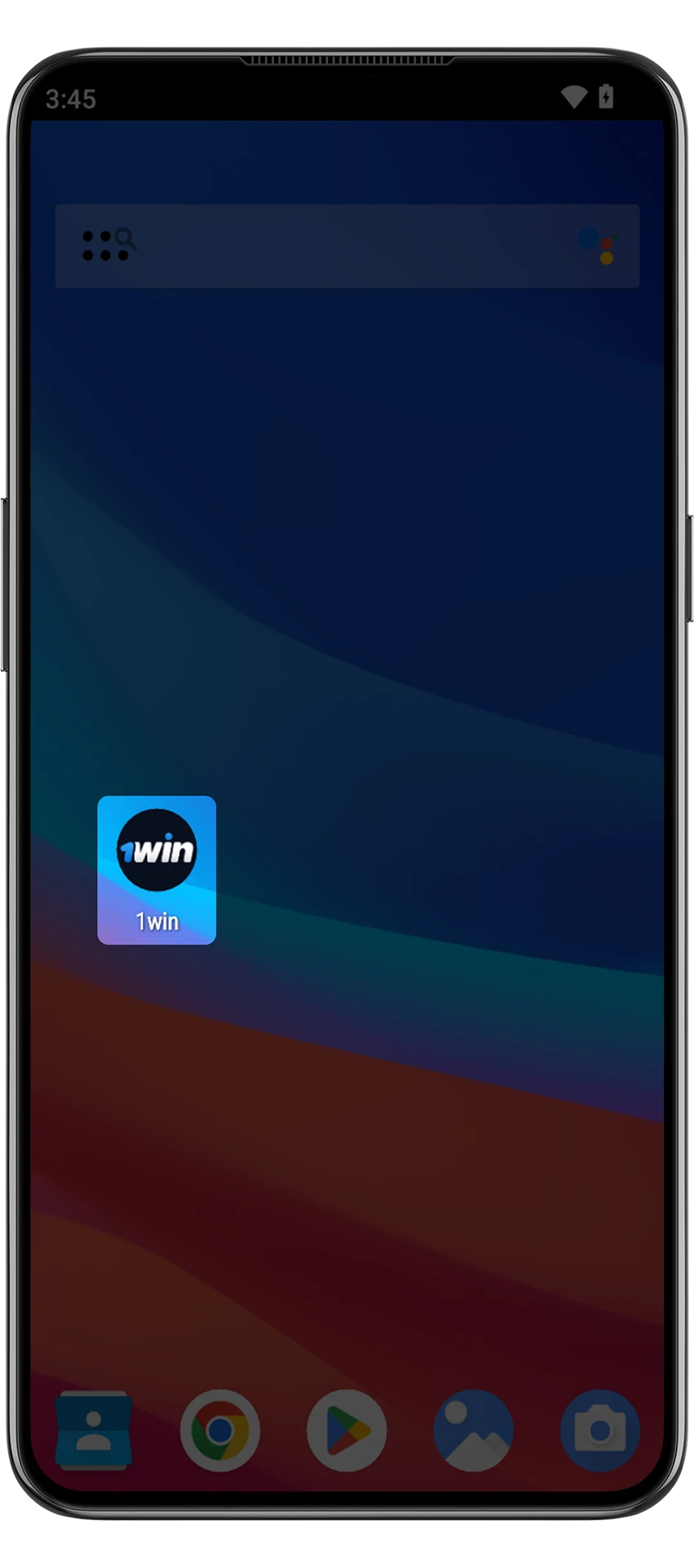 Open the 1win app on your home screen and enjoy the game.