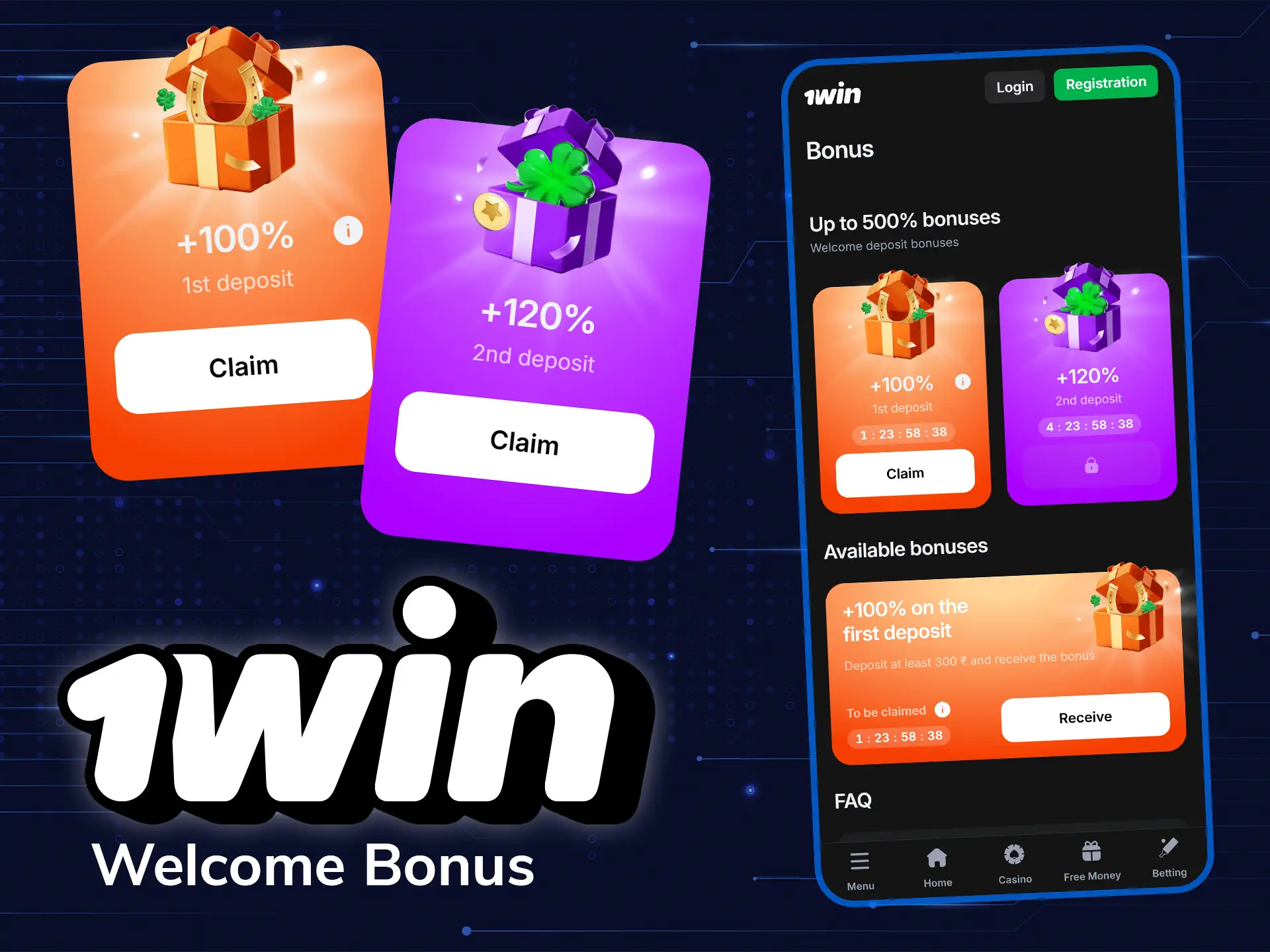 Visit 1Win official website and get a welcome bonus.