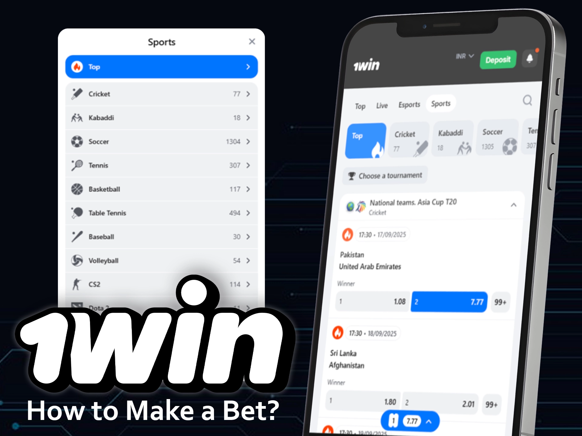 Make your trading predictions at 1win now.