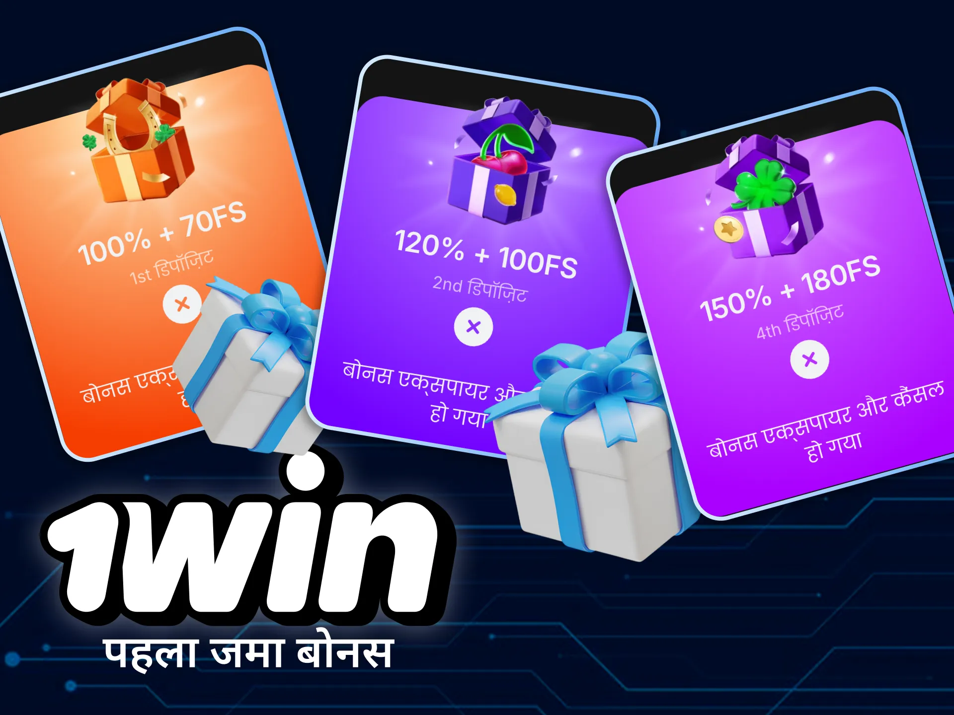 हर नया 1win खिलाड़ी अपनी पहली जमा पर 500% बोनस प्राप्त करता है।